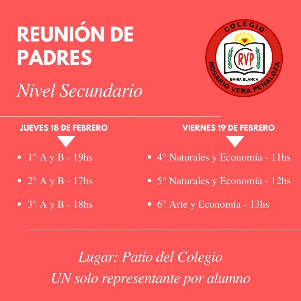 Reunión de Padres - Nivel Secundario
