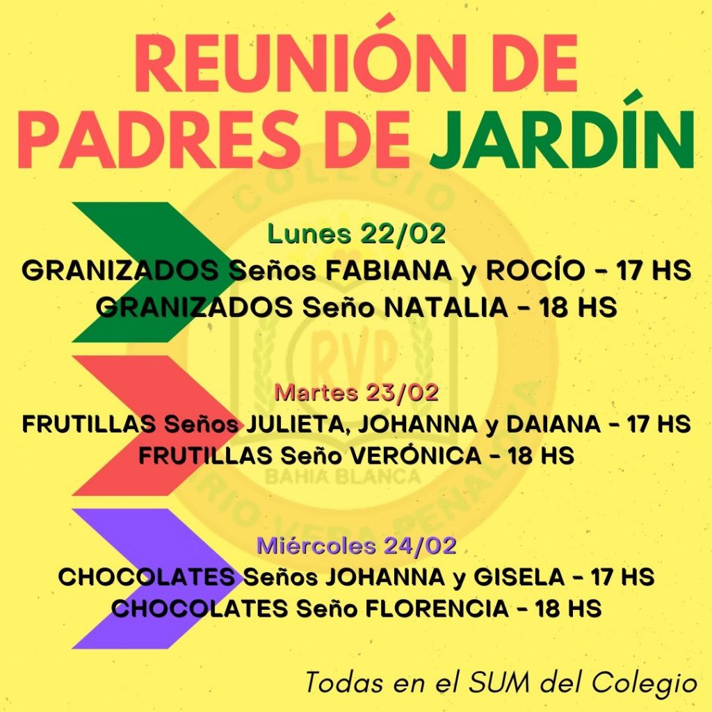 Reunión de Padres - Jardín