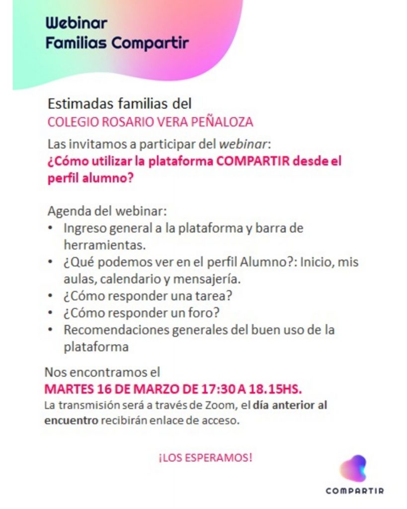 Webinar Familias Compartir