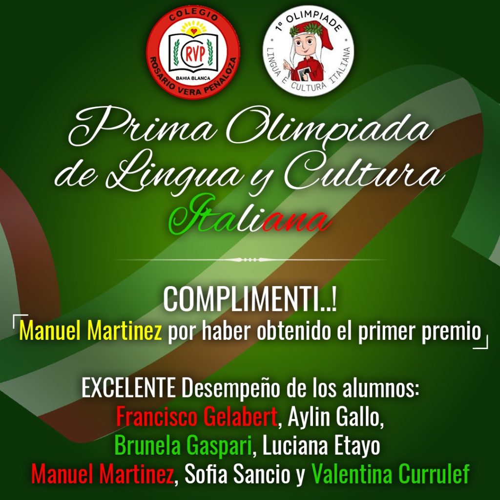 Prima Olimpiada de Lingua y Cultura Italiana a Bahía Blanca