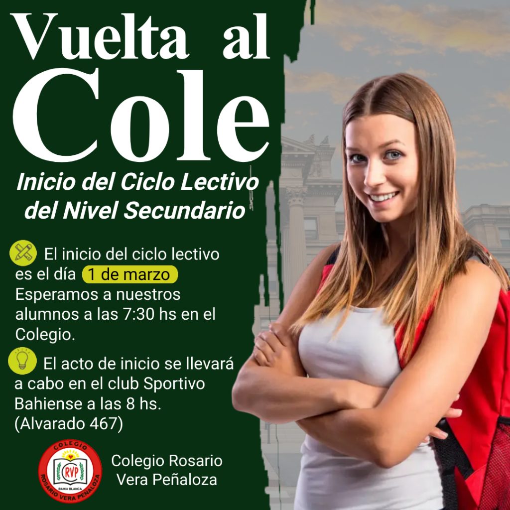Ciclo Lectivo 2023 - Nivel Secundario